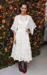 Katie HolmesZimmerman store opening, Fall Winter 2018, New York Fashion Week, USA - 06 Feb 2018WEARING ZIMMERMANN