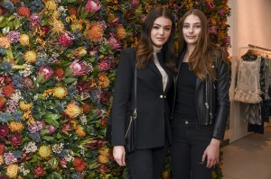 Eva Adams, Calandra StavroudisZimmerman store opening, Fall Winter 2018, New York Fashion Week, USA - 06 Feb 2018