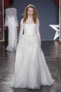 Model on the catwalkJenny Packham show, Runway, Spring 2018, Bridal Fashion Week, New York, USA - 21 Apr 2017