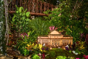 The scene at theNew York Botanical Garden.