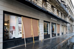 The aftermath of the Paris protests.