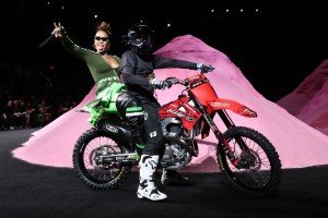 Rihanna on the runway at Fenty Puma by Rihanna Spring 2018 in New York.