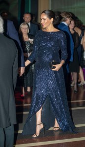Meghan Duchess of Sussex
Cirque du Soleil's 'Totem' 10th anniversary premiere, London, UK - 16 Jan 2019
Wearing Roland Mouret, Dress, Bag by Givenchy, Shoes by Stuart Weitzman