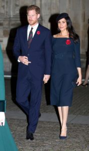 Prince Harry and Meghan Duchess of SussexNational Service to mark the Centenary of the Armistice, Westminster Abbey, London, UK - 11 Nov 2018