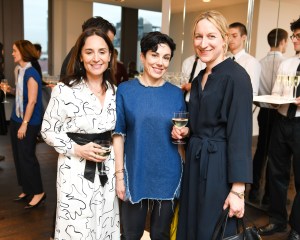 Catherine Levene, left, chief strategy officer of media company Meredith Corporation, at the Unordinary Women event Thursday night in New York City, with friends.