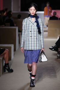 Model on the catwalk
Prada Resort 2020 show, Runway, The Piano Factory, New York, USA - 02 May 2019