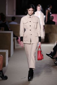 Model on the catwalkPrada Resort 2020 show, Runway, The Piano Factory, New York, USA - 02 May 2019