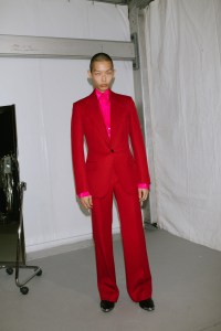 Backstage at  CR Runway x LuisaViaRoma.