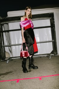 Backstage at  CR Runway x LuisaViaRoma.
