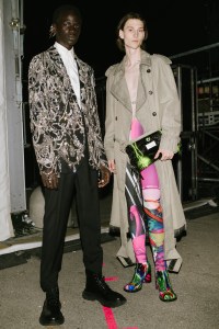 Backstage at  CR Runway x LuisaViaRoma.