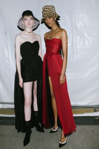 Backstage at  CR Runway x LuisaViaRoma.