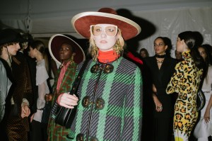Backstage at  CR Runway x LuisaViaRoma.