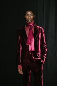 Backstage at  CR Runway x LuisaViaRoma.