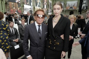 Valentino Garavani and Gigi Hadid