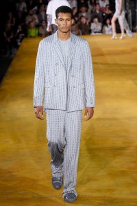 Model on the catwalk