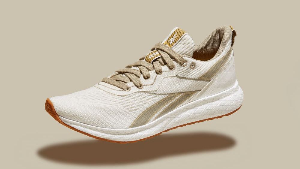 Reebok's sustainable Forever Floatride Grow performance running shoe sidesteps harmful synthetics for eco-smart castor beans and eucalyptus.