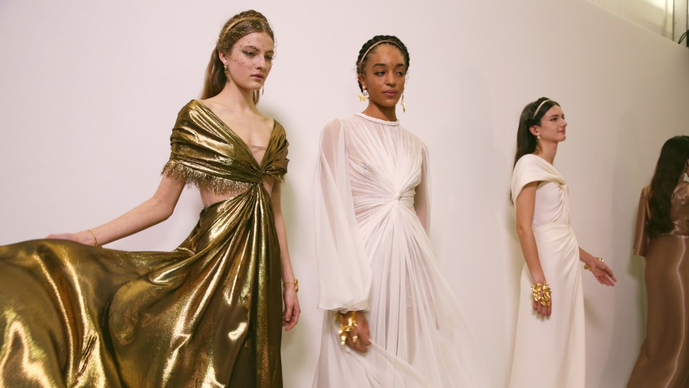 Backstage at Dior Haute Couture Spring Summer 2020