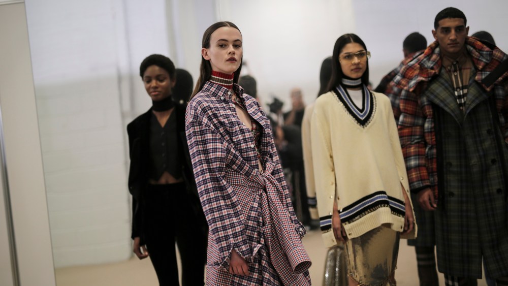 Backstage at Burberry RTW Fall 2020