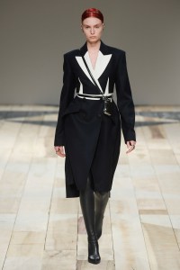 Model on the catwalk