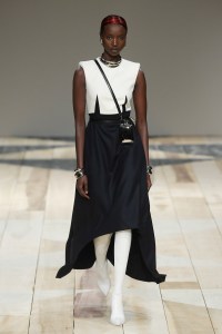 Model on the catwalk