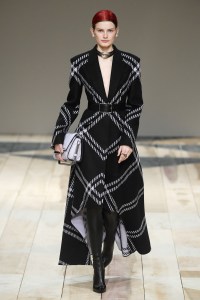 Model on the catwalk