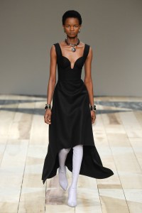 Model on the catwalk