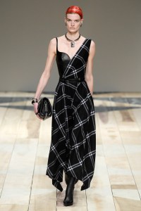 Model on the catwalk