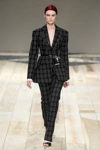 Model on the catwalk