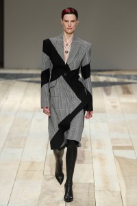 Model on the catwalk