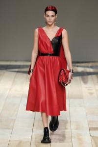 Model on the catwalk