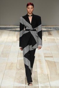 Model on the catwalk