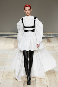 Model on the catwalk