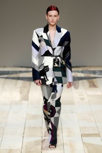 Model on the catwalk