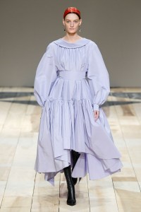 Model on the catwalk