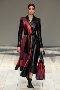 Model on the catwalk