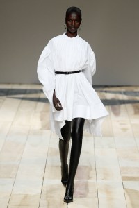 Model on the catwalk