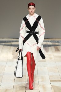 Model on the catwalk