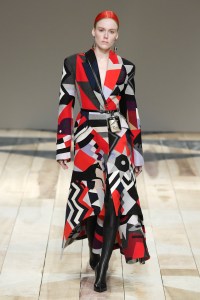 Model on the catwalk