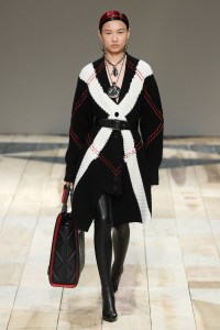 Model on the catwalk