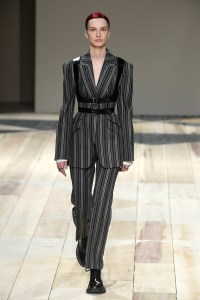 Model on the catwalk