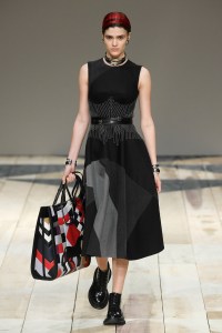 Model on the catwalk