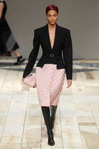 Model on the catwalk
