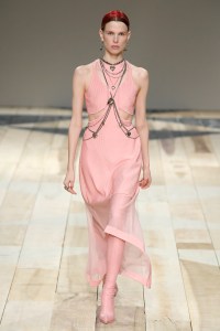 Model on the catwalk
