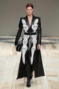 Model on the catwalk
