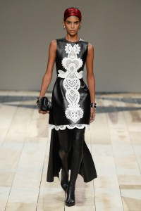 Model on the catwalk