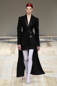 Model on the catwalk