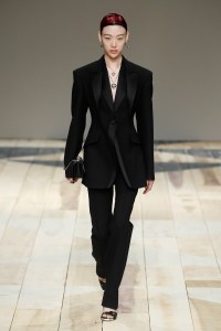 Model on the catwalk