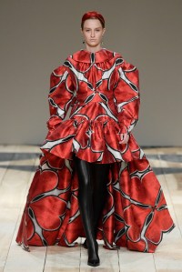 Model on the catwalk