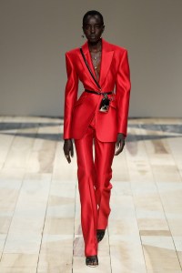 Model on the catwalk