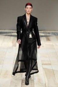Model on the catwalk